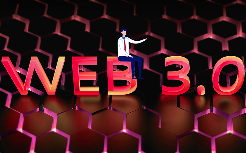 Ein Web 3.0 Schriftzug. Das Web 3.0 soll die nächste Entwicklungsstufe des Internets werden.