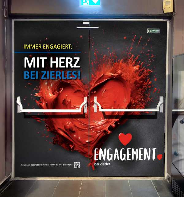 Grafik für eine Tür am POS bei EDEKA Zierles in Oer-Erkenschwick erstellt von Lenner Online Marketing aus Recklinghausen